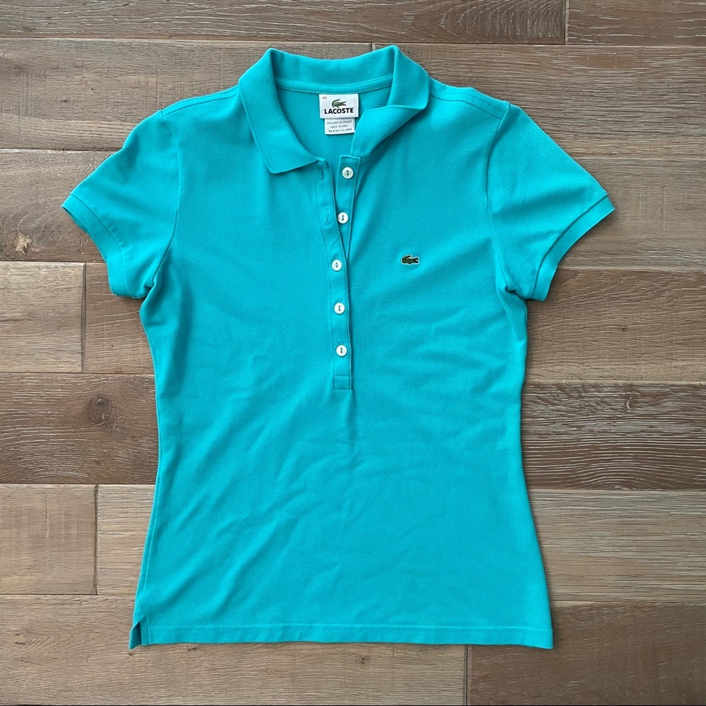 Lacoste Blue Polo Short Sleeve Top